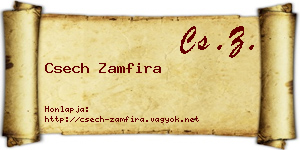 Csech Zamfira névjegykártya